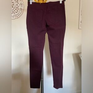 Girls Wine fancy thick leggings. Size 14